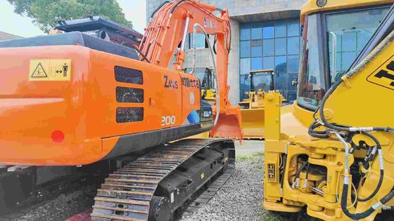 En bon état 19400KG Orange Excavateur Hitachi Zx200 d'occasion avec 3,4/5,5km/h Vitesse de marche