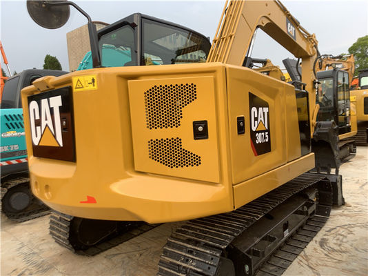 Excavateur mini de 6 à 7 tonnes CAT307.5 CAT305.5E2 d'occasion avec des performances excellentes