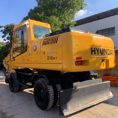 Hyundai originaire sud-coréen utilisé 210W-7 Excavateur à roues Excavateur Hyundai de haute qualité à vendre