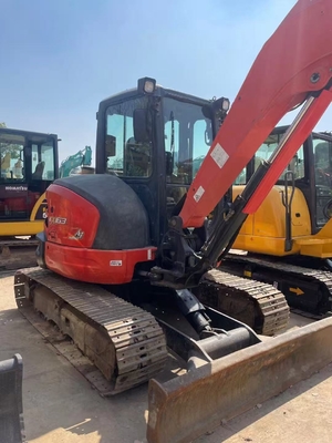 Utilisé pour mini-pelle Kubota Kx163 6,3 tonnes, bulldozer, machine hydraulique à chenilles, moteur Japon, mini-pelle Kubota Kx163 d'occasion