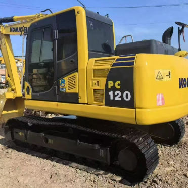 Pelle Komatsu PC120 12 tonnes Mini-pelle hydraulique sur chenilles d'occasion Construction Agricole