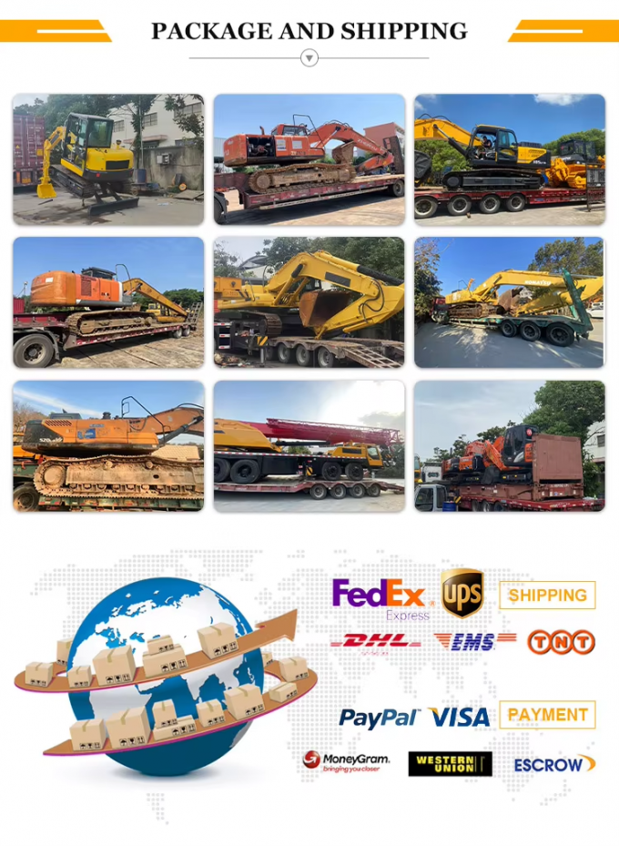 Excavatrice d'occasion Caterpillar 325B 325BL Cat 325BL 325D 325DL 325D2 avec moteur puissant 6